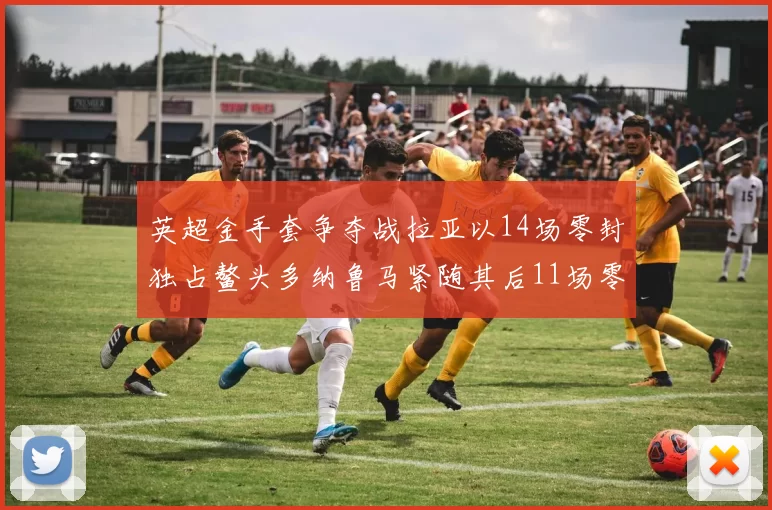 英超金手套争夺战拉亚以14场零封独占鳌头多纳鲁马紧随其后11场零封